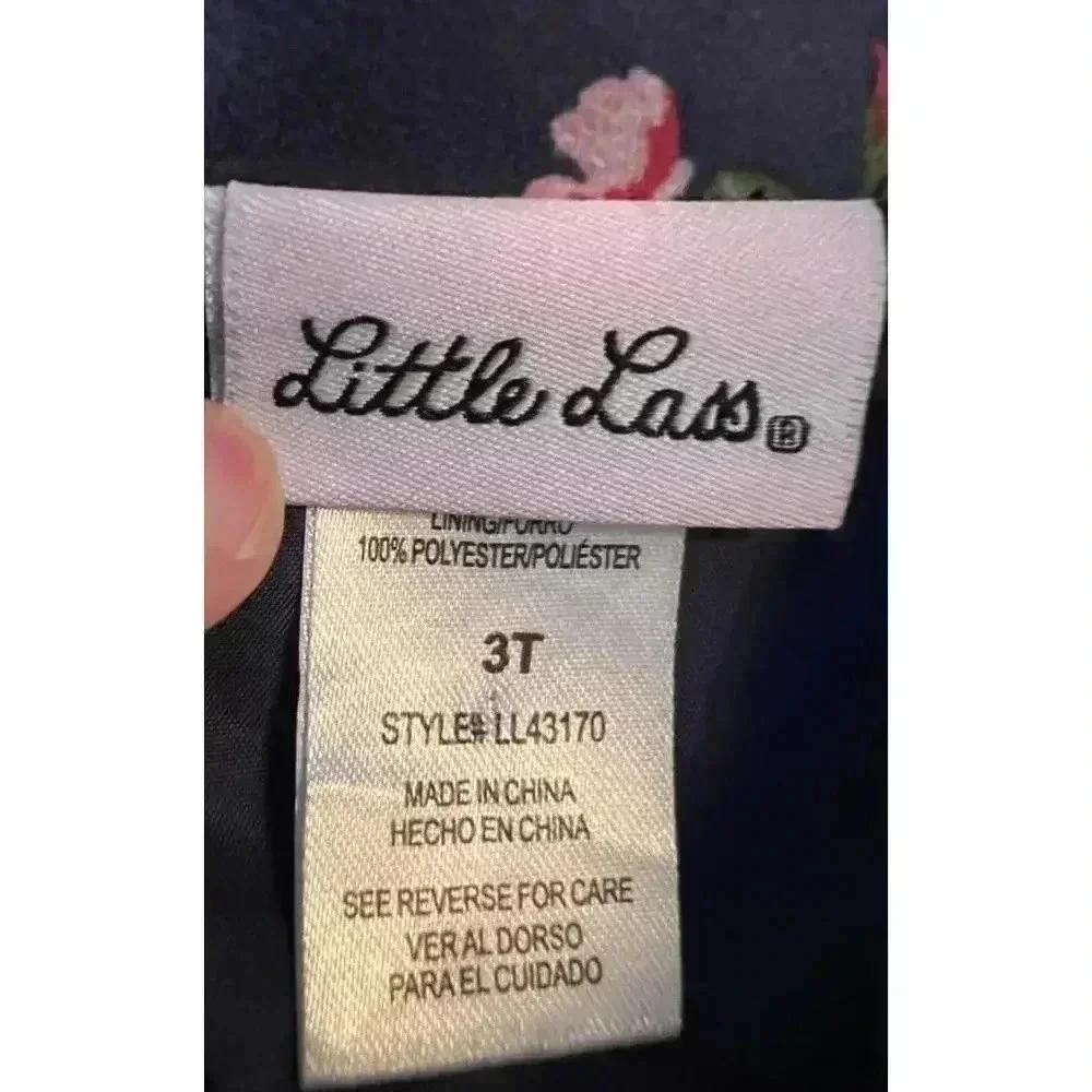 Little Lass | toddler girl moto-style jacket. Size: 3T.